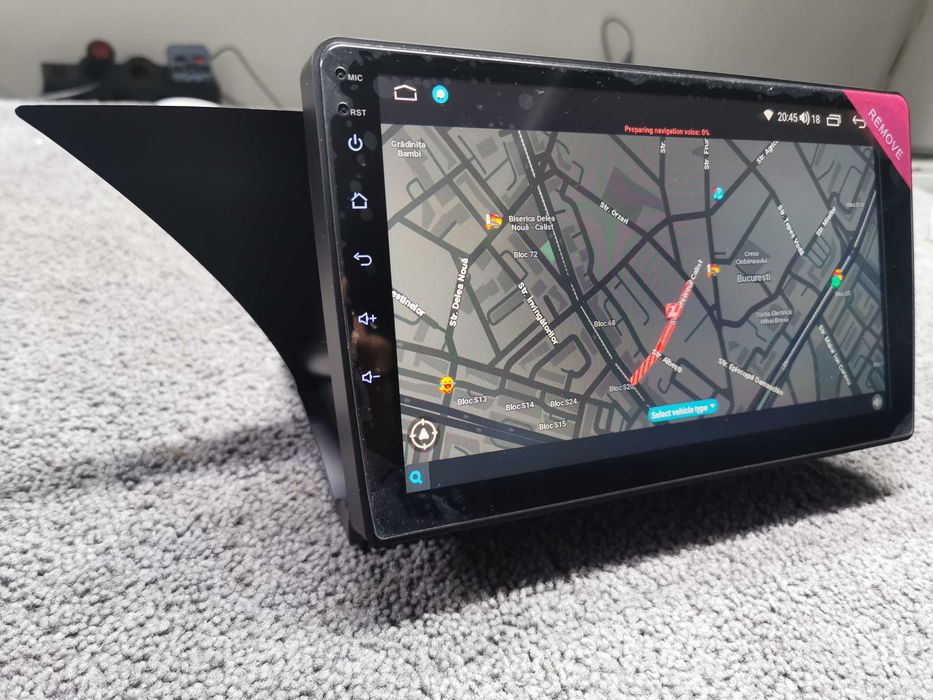 Navigatie Android Mercedes GLK 2012-2015 QLED 4/64GB port SIM