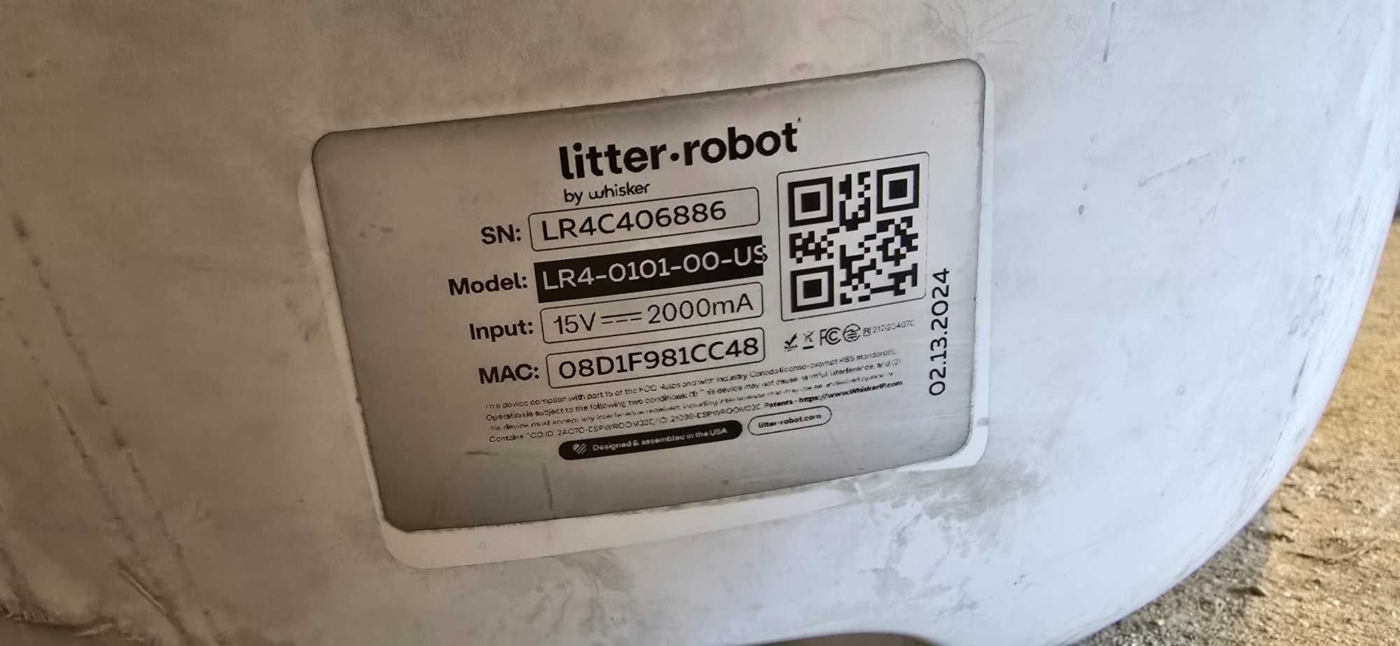 Litter Robot 4 - модерна автоматична котешка тоалетна, бяла за 2 котки
