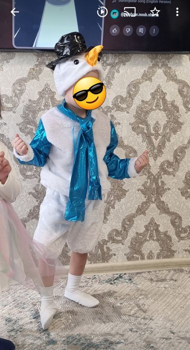 Костюм снеговика на 4-5 лет