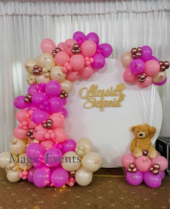 Aranjamente florale/baloane / Platforma 360, artificii fum greu decor