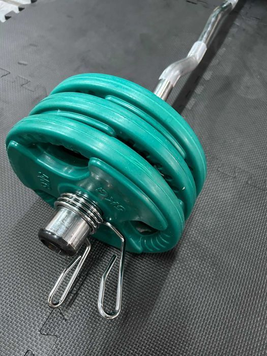 Set bara cu discuri cu prindere 40 kg