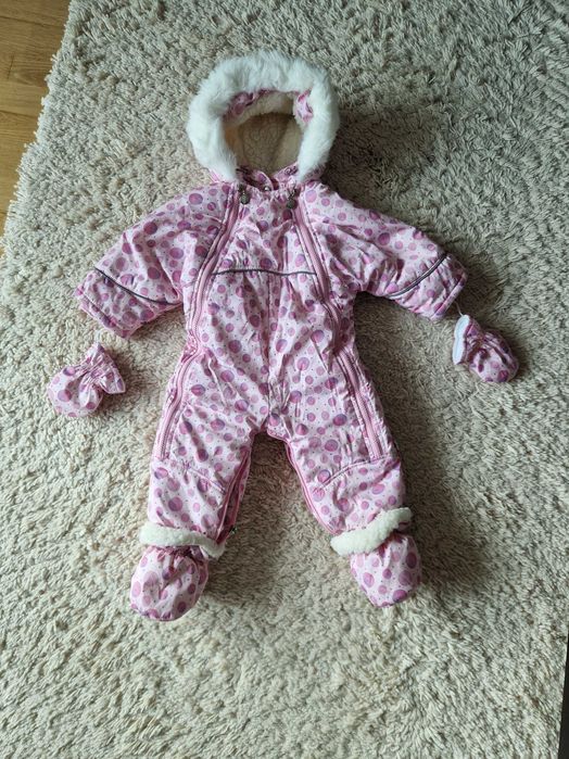 Combinezon 2 în 1 sac lână naturală 3-12 luni  salopeta iarna