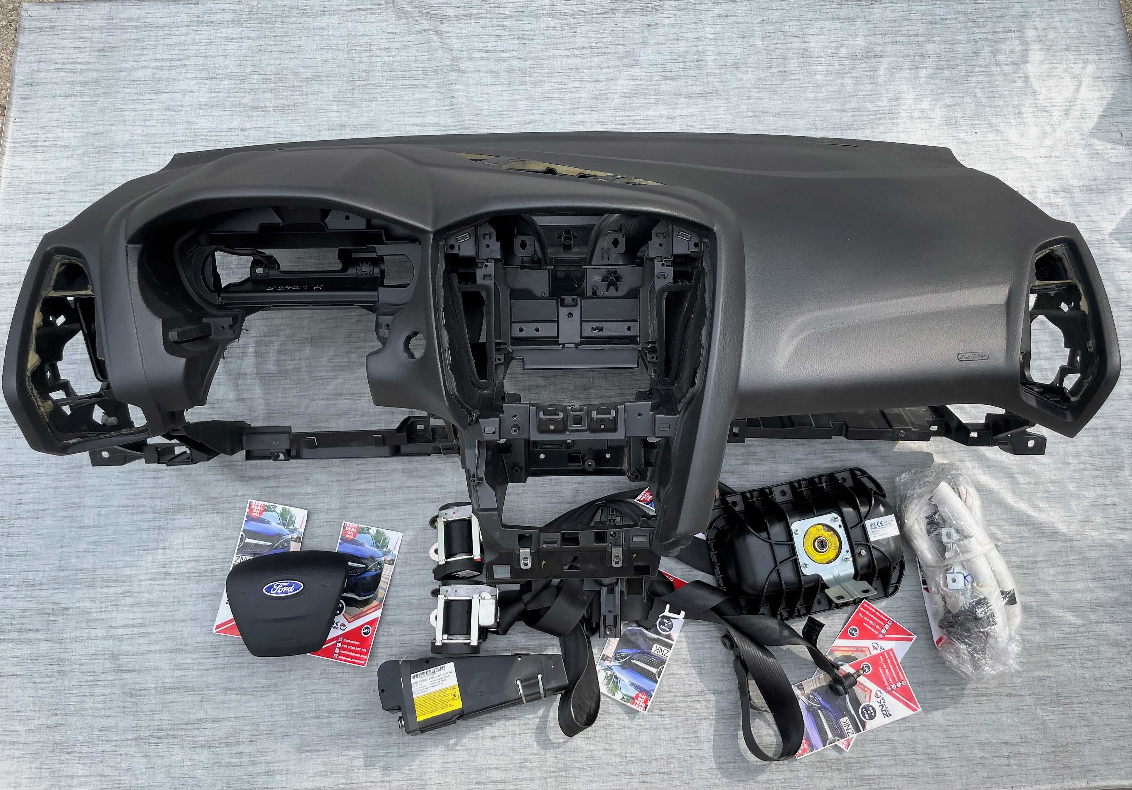 Ford Focus MK3 kit airbag volan pasager cortina scaun set centuri