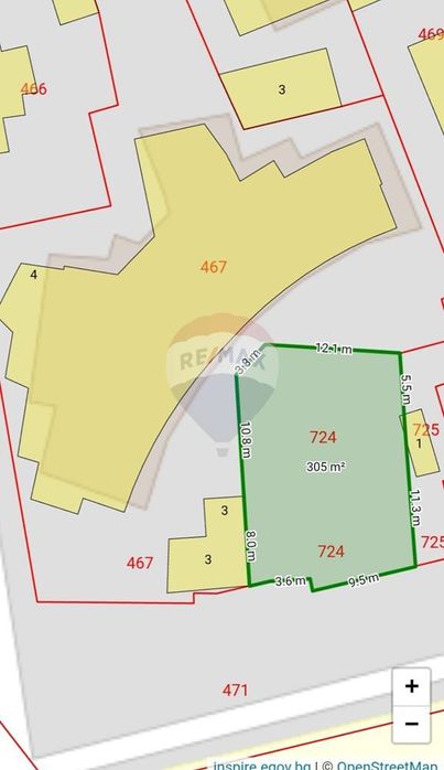 Парцел в Варна-Галата площ 305 цена 128800