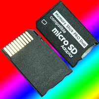 Memory Stick MS Pro Duo Psp адаптор за microSD карти