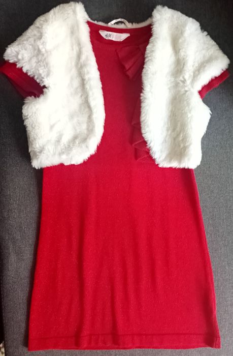 НОВИ роклички и пухен елек 3-4, 4-6 г и р.122-140