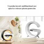 Incarcator wireless, 9 in 1 Functii, Cu ceas, Lampa smart, Alarma etc