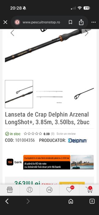 Mulinete Shimano Ultegra Spod XTE, lansete Delphin Arzenal LongShot
