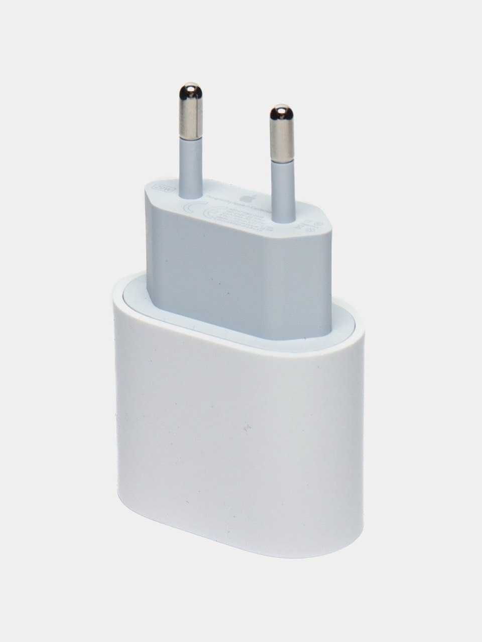 Apple 20W адаптер, 2-контактное зарядное устройство, iPhone и iPad