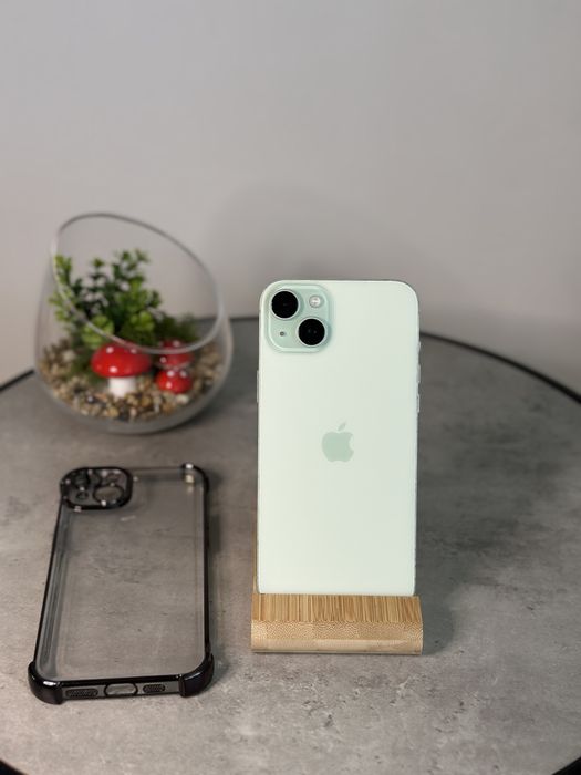 iPhone 15 Plus 93% impecabil + Husa| Green 128 GB|