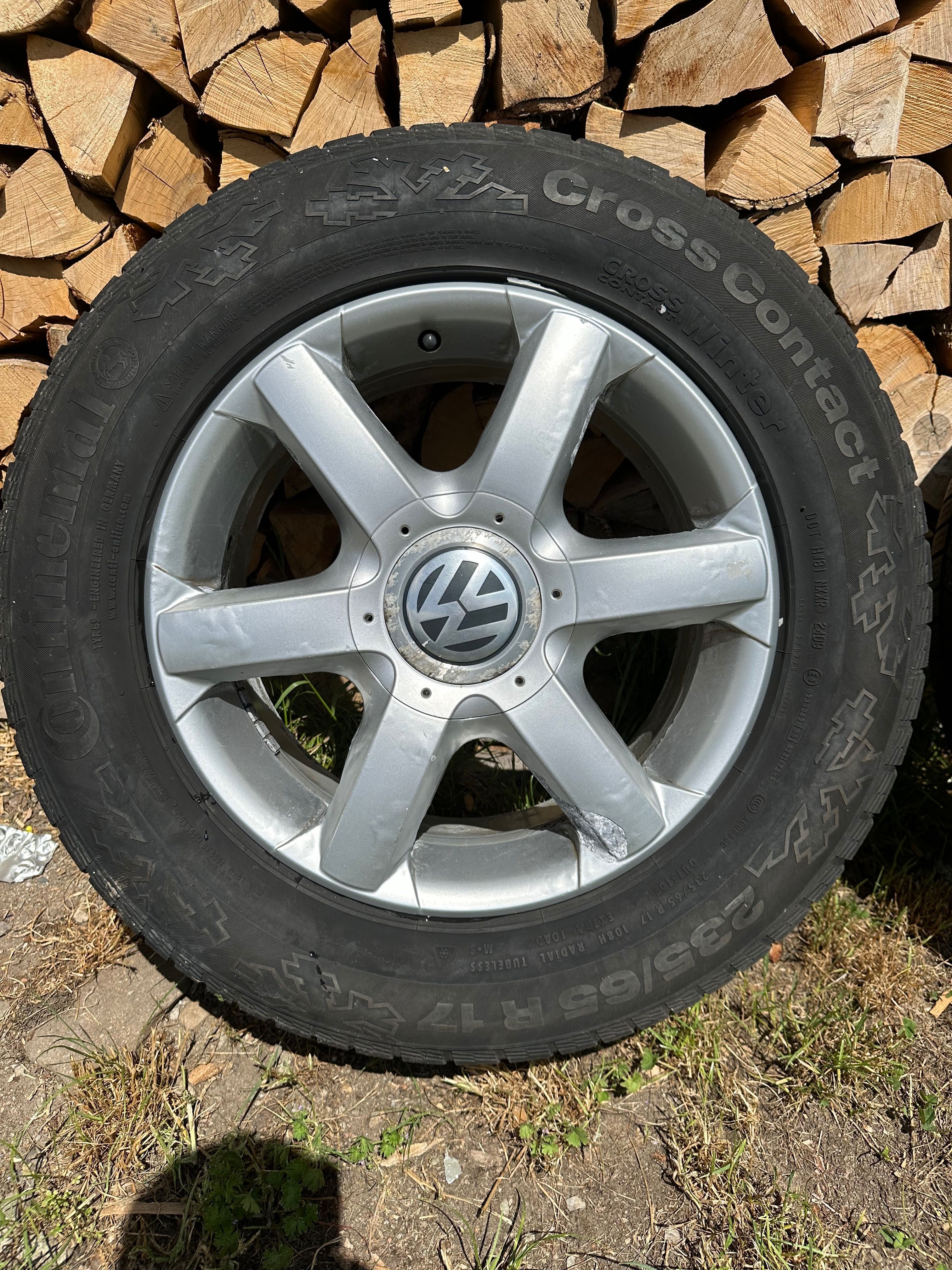 Jante 17 5x120 (Touareg) Cu anvelope Continental! Preț negociabil!!