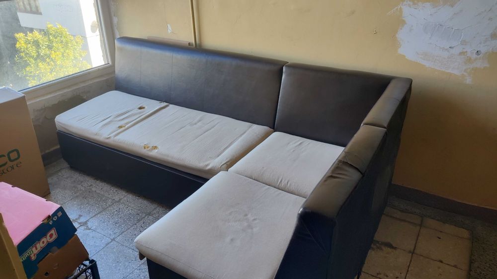 Ъглов Диван с функция сън и ракли