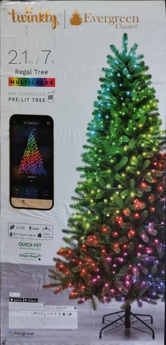 Смарт коледна елха Twinkly 2.10 метра