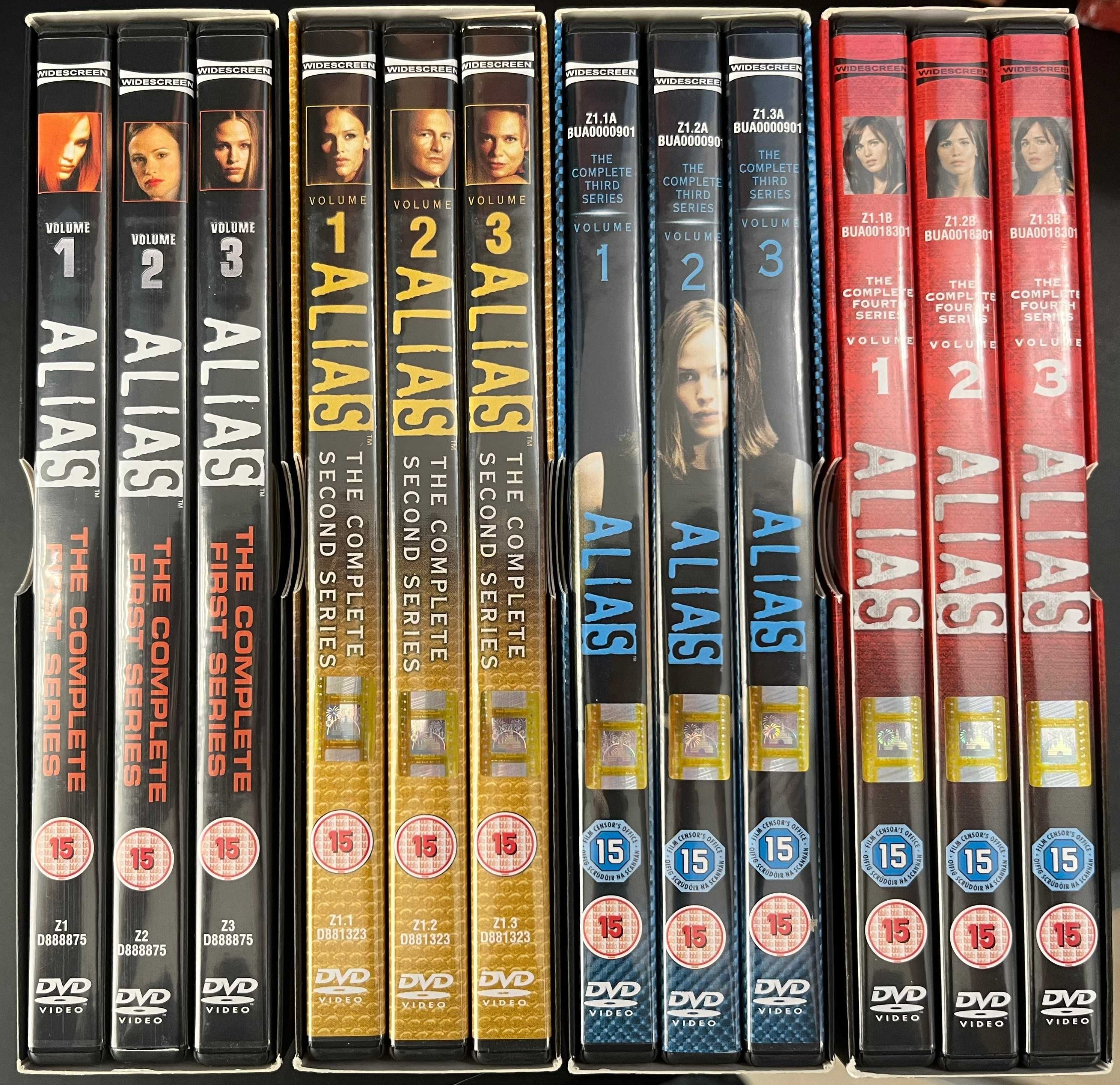 Boxset DVD Alias Sezoanele 1-4, PAL, ATENȚIE: Cu muzica originală