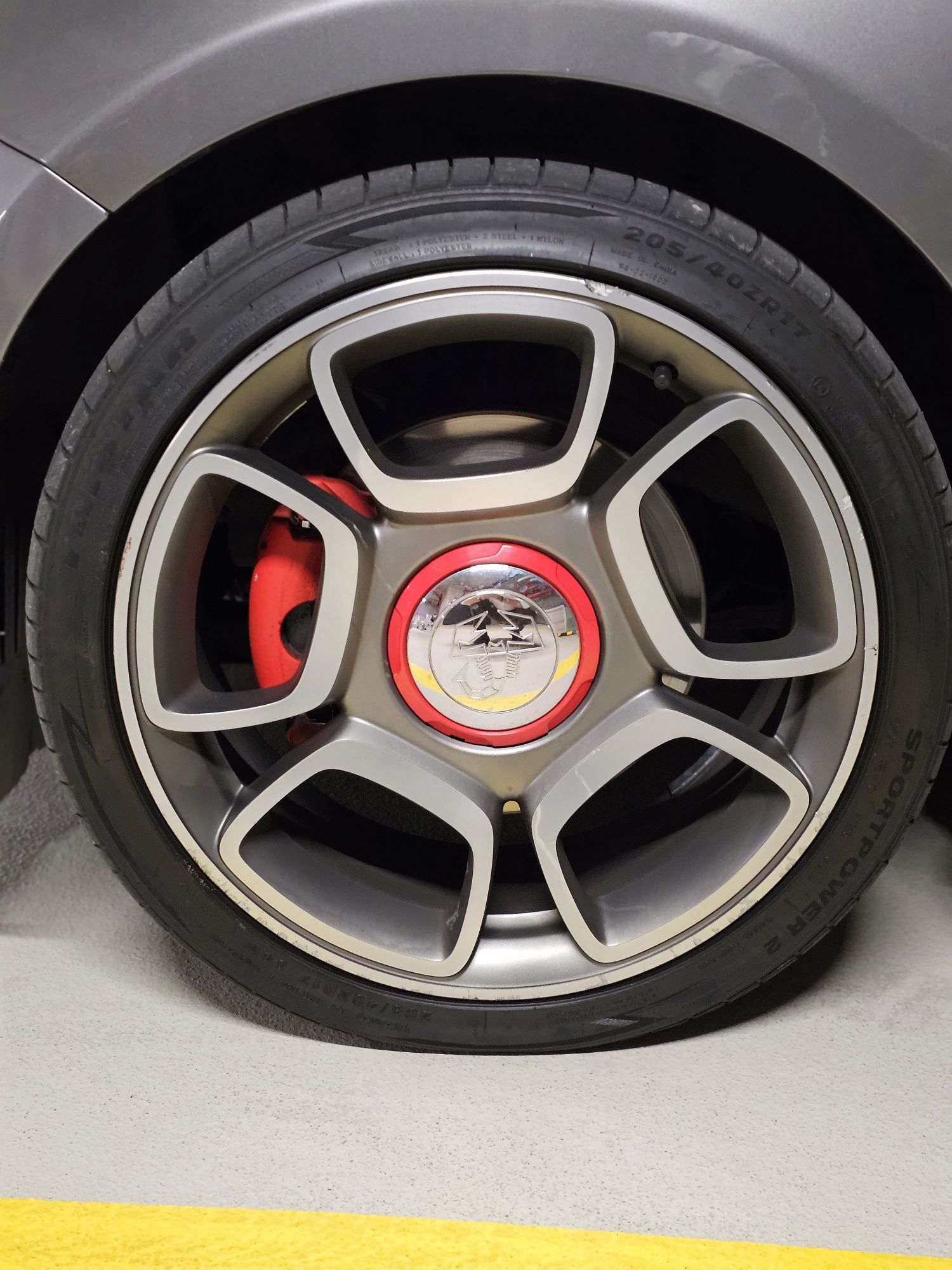 Set  complet Roti Abarth Fiat 500
