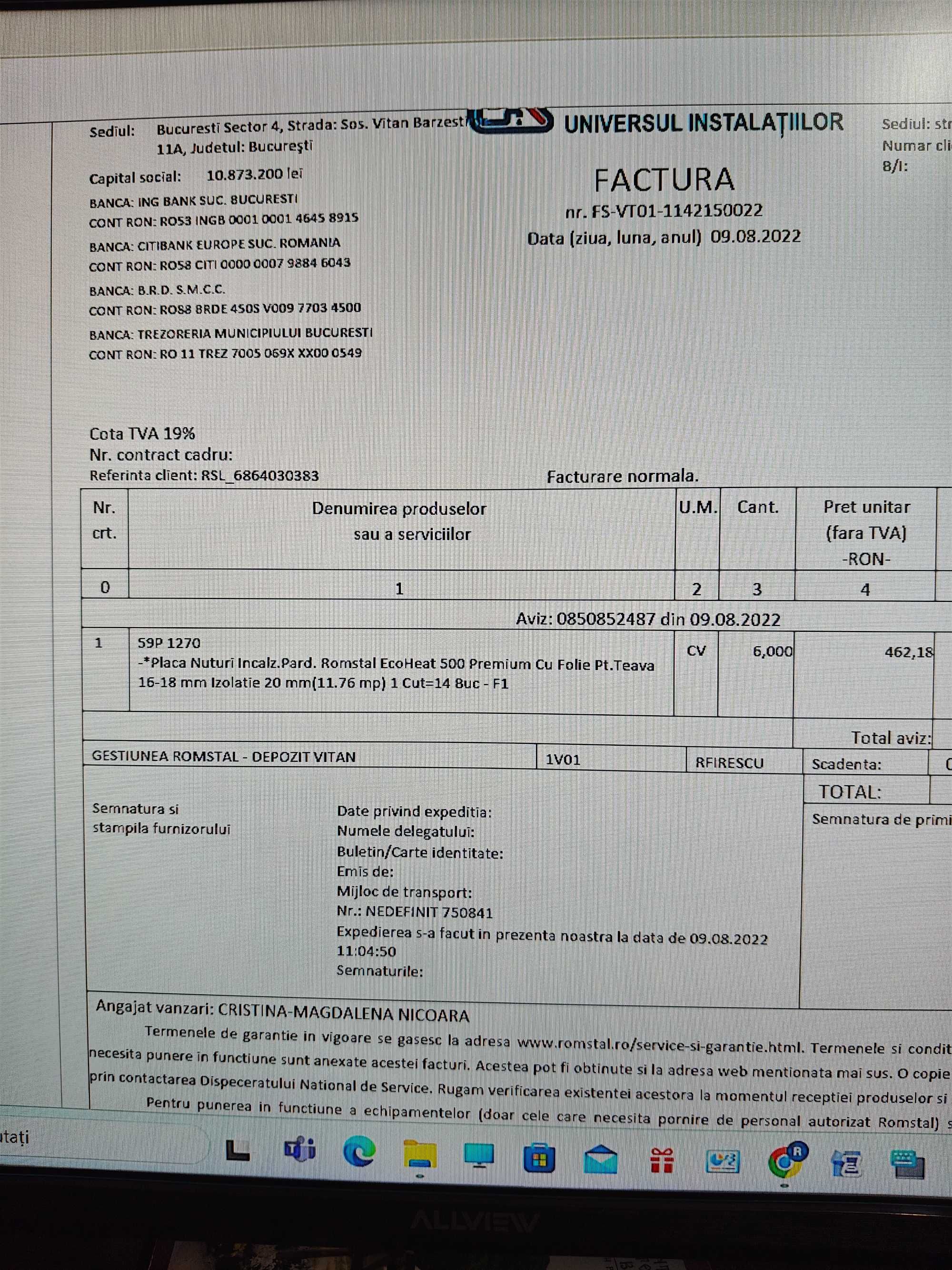 placa nuturi pardoseală