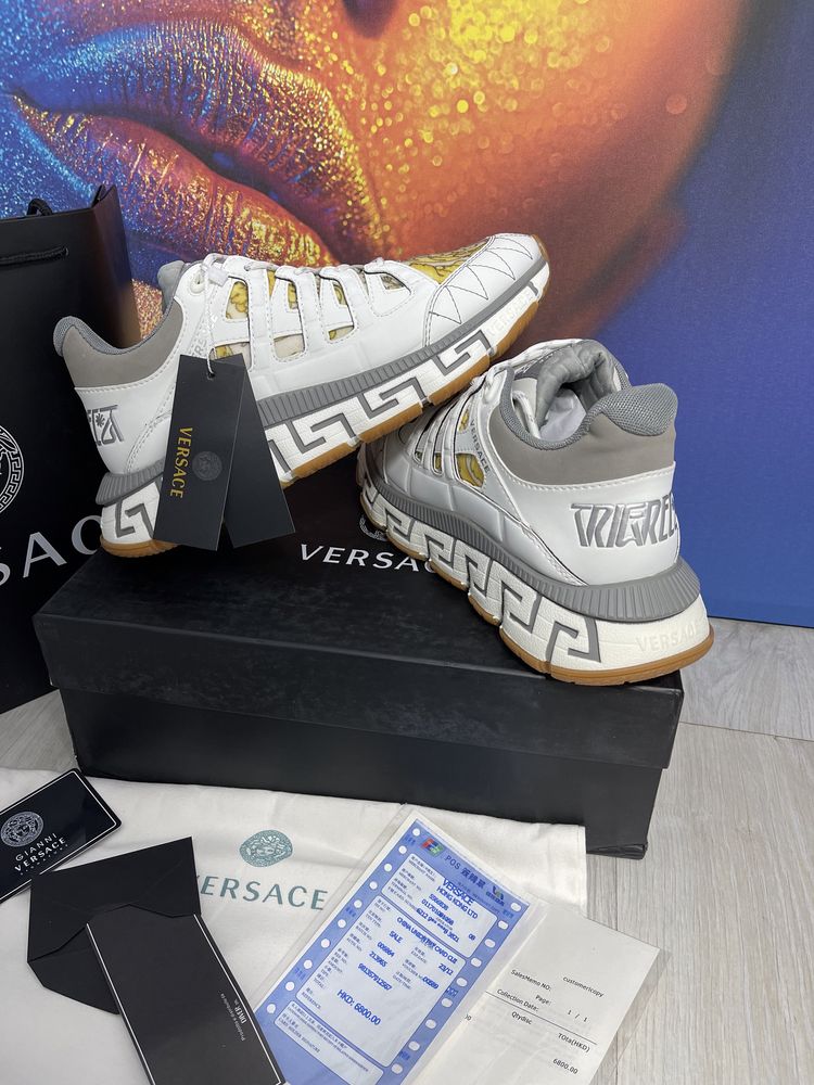 Adidasi Versace piele naturala Premium Full Box