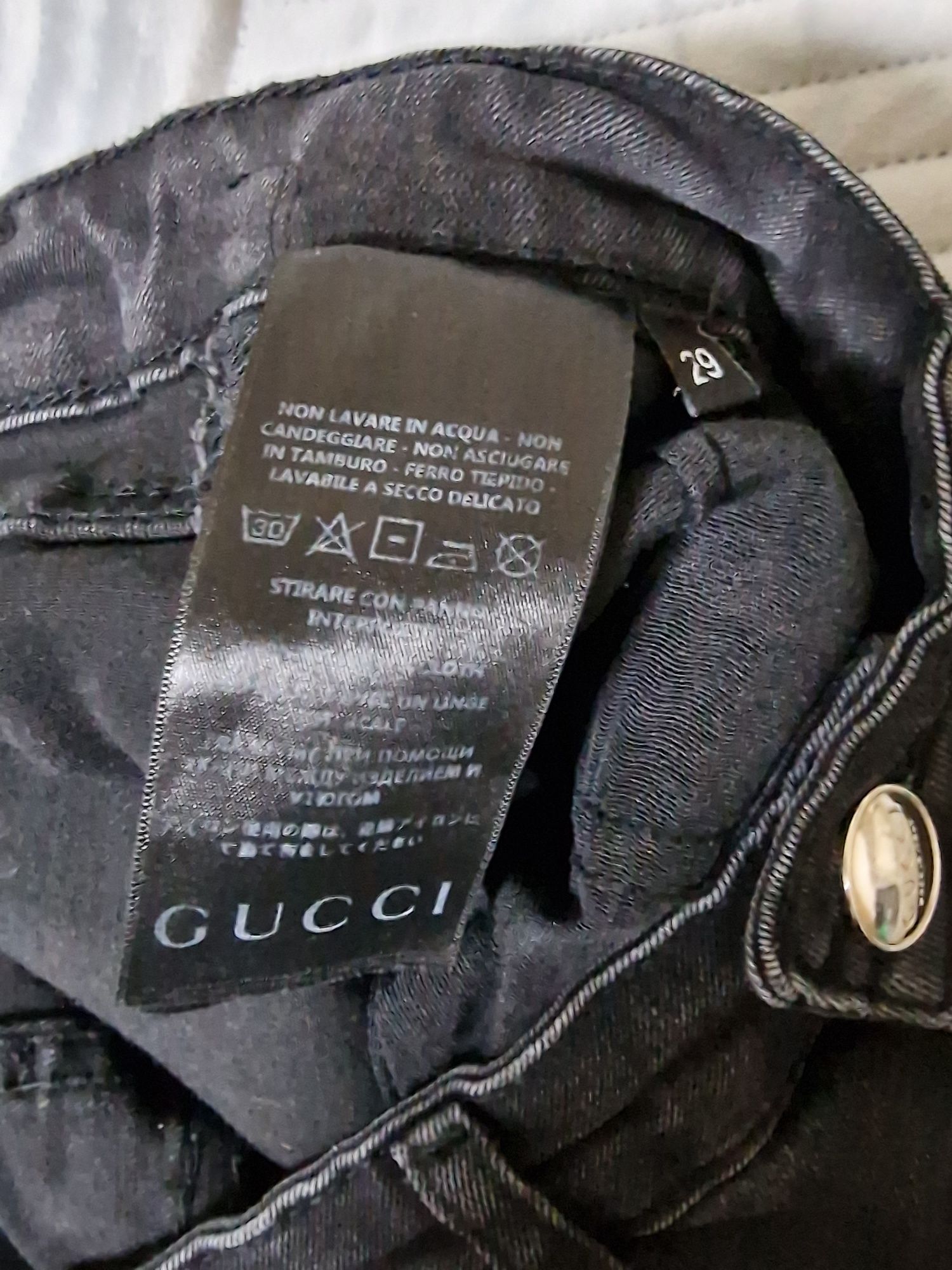 Blugi superbi gucci cu elastan 29