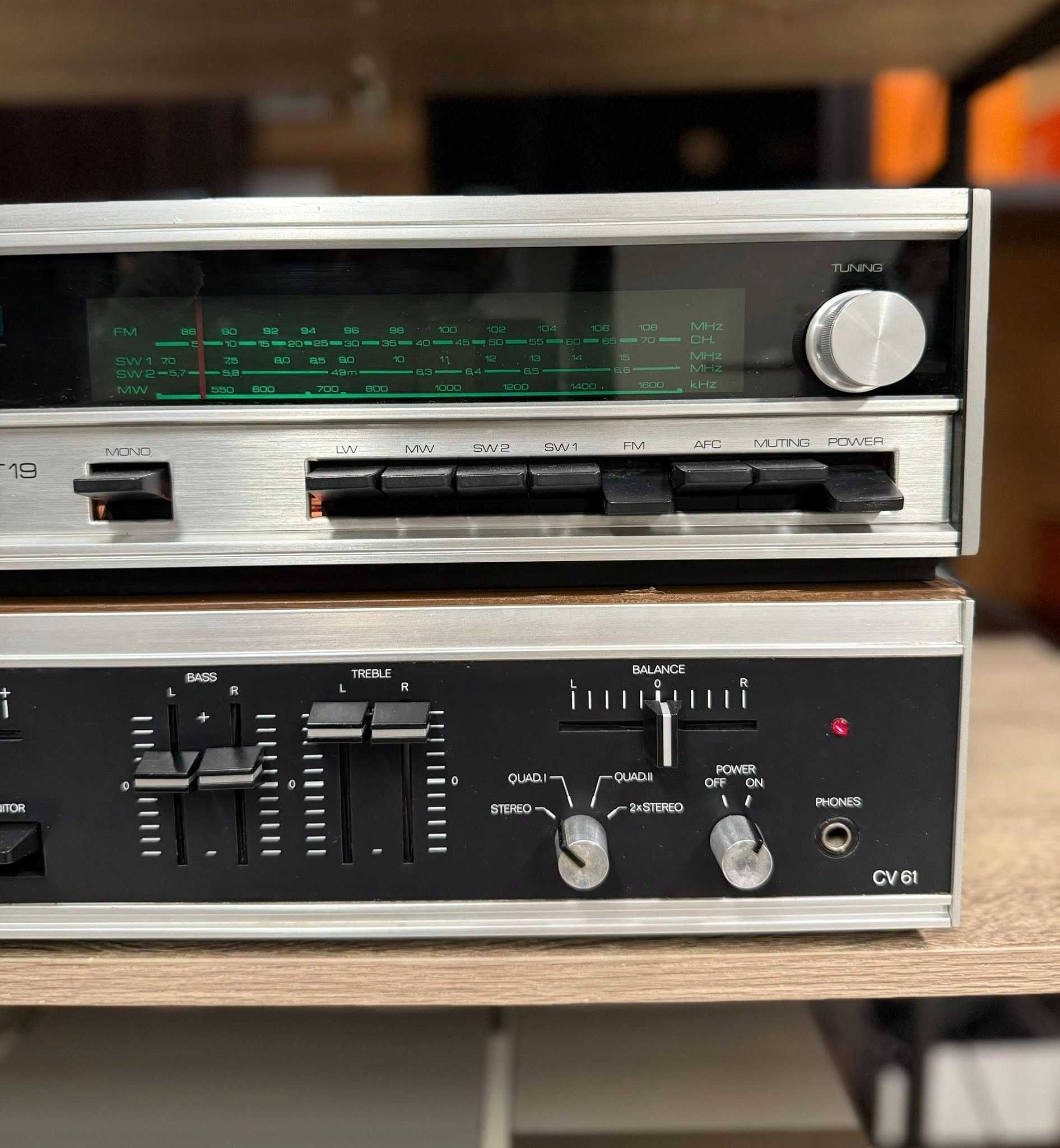 Ретро аудио сет Усилвател DUAL CV61  + Тунер DUAL CT19 - 1976 г