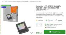 Proiector-Aplice LED SMART flood WI-FI