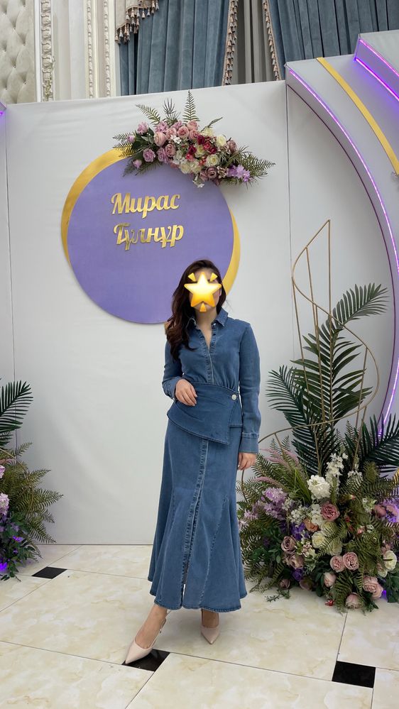 Джинсовое платье