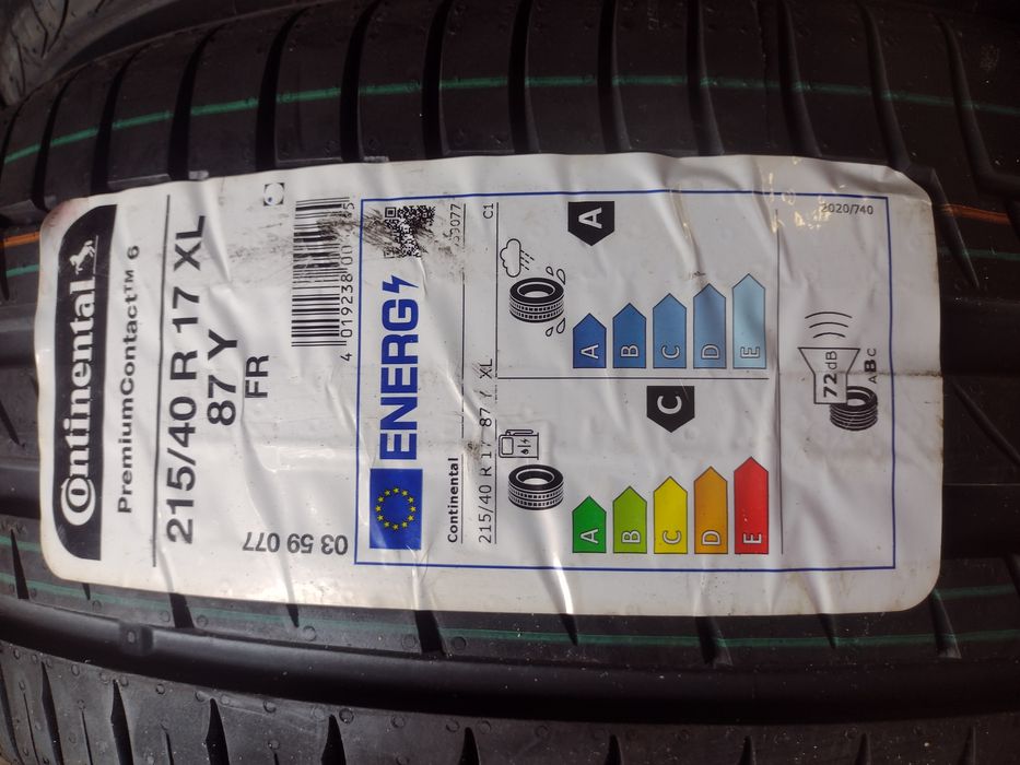 Нови 2бр.215/40/17  Continental CPC5 dot1323