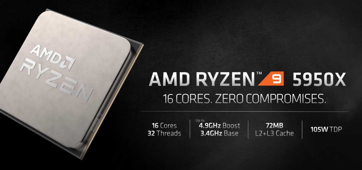 Процесор AMD Ryzen 9 5950X, сокет AM4, 105W TDP