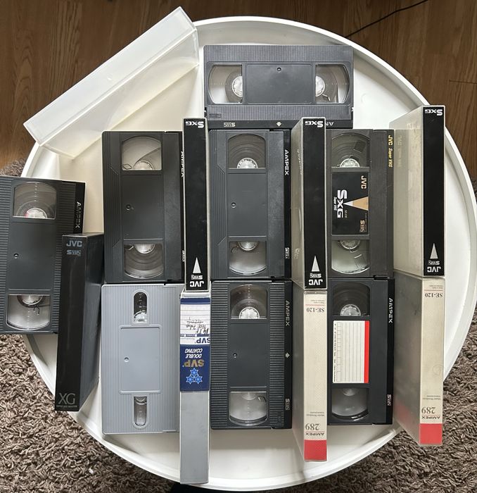 Lot 8 Casete video Ampex SVP JVC  S-VHS SVHS 120 min