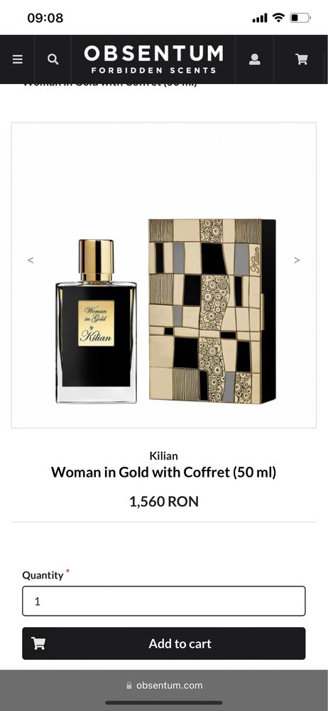 Parfum autentic Woman in Gold limited edition by Kilian EDP 50ml