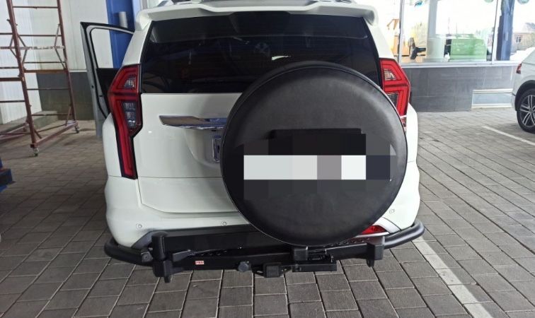 Силовой задний бампер РИФ на PAJERO SPORT