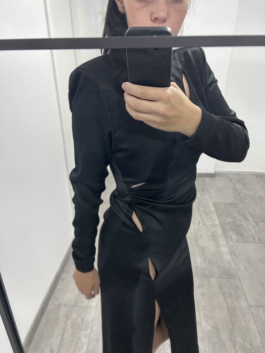 Rochie neagra, lunga, Zara, noua, marimea M