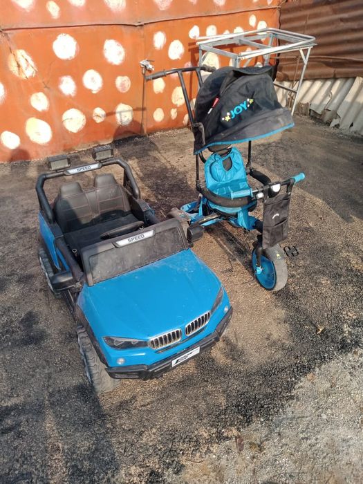 Продам детский велик и машинку