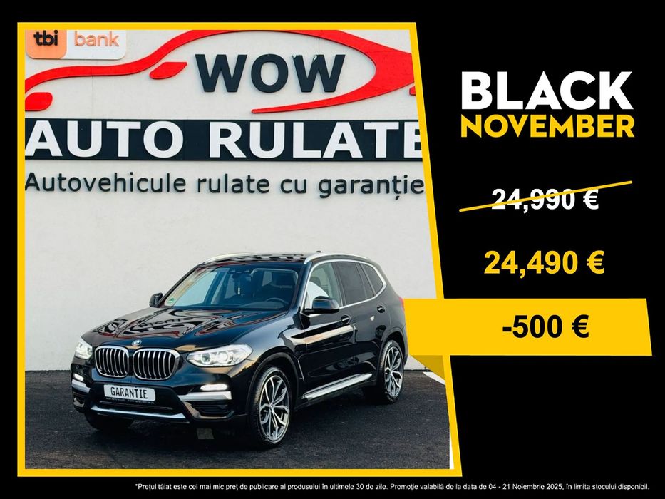 BMW X3 2018 2.0D E6 4X4 Garantie 12 Luni Rate Avans 0 Doar Cu Buletinul