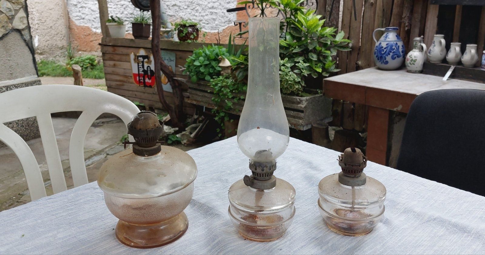 Стари газени лампи 3 бр.