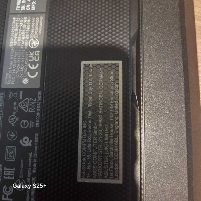 Геймарски лаптоп asus tuf f17