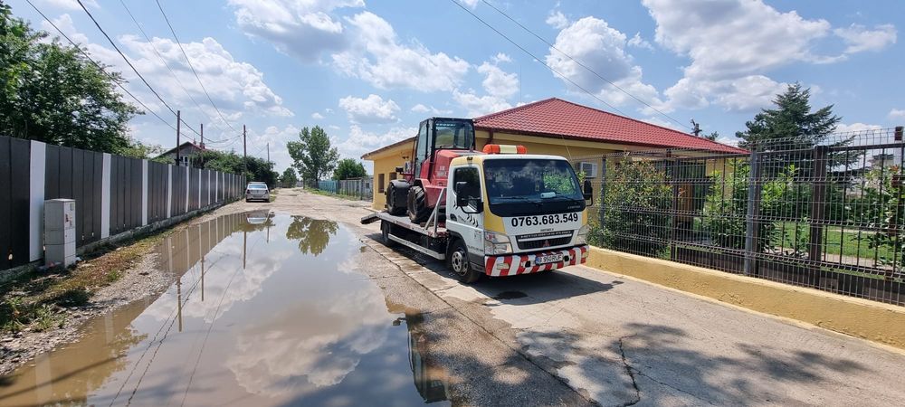 Tractari auto moto dube Platforma utilaje rulota Asistenta rutiera