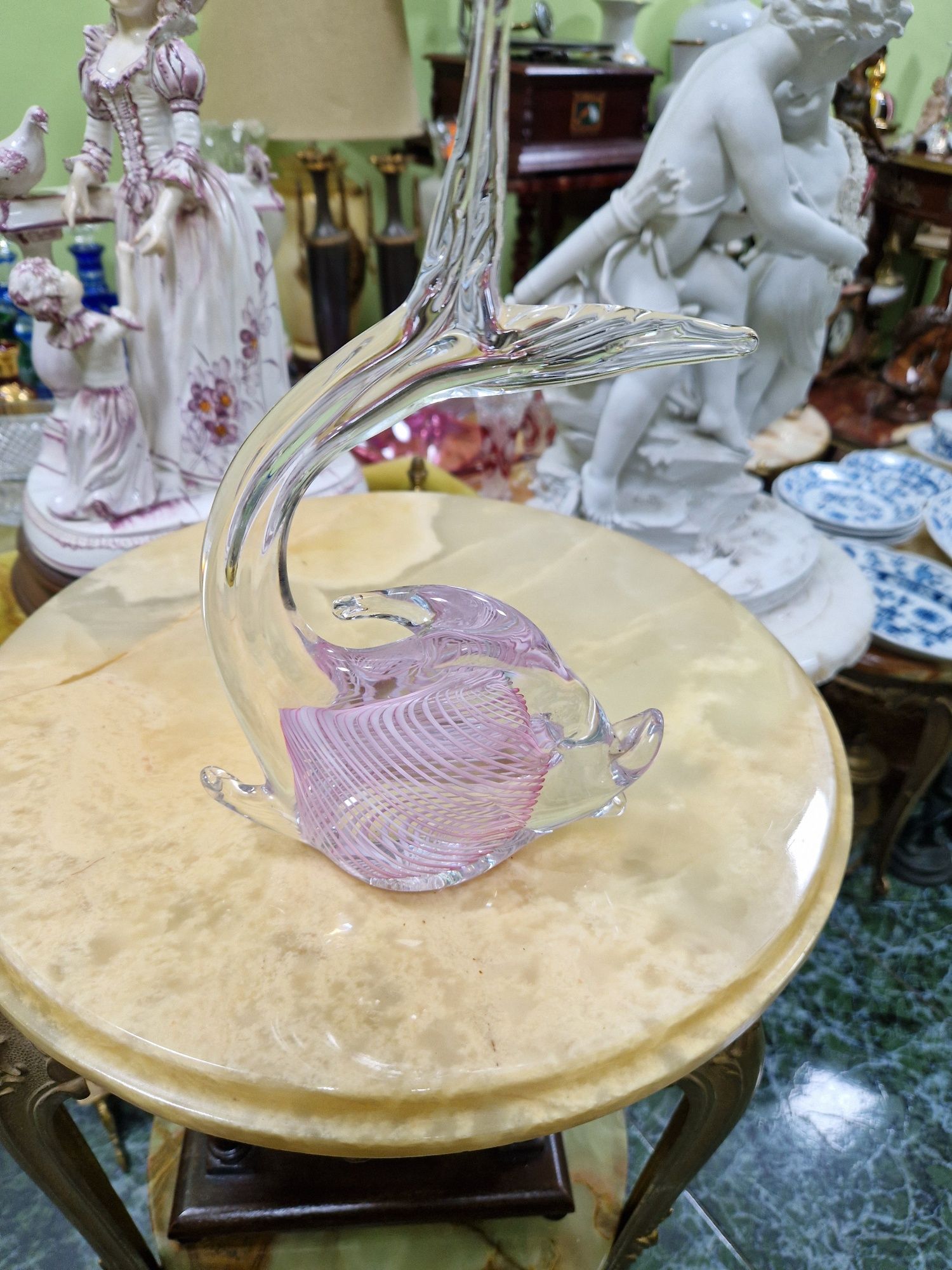 Превъзходна антикварна колекционерска риба Murano