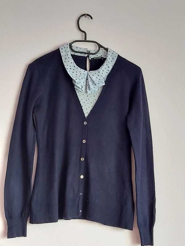 Cardigan Orsay, bleu,S