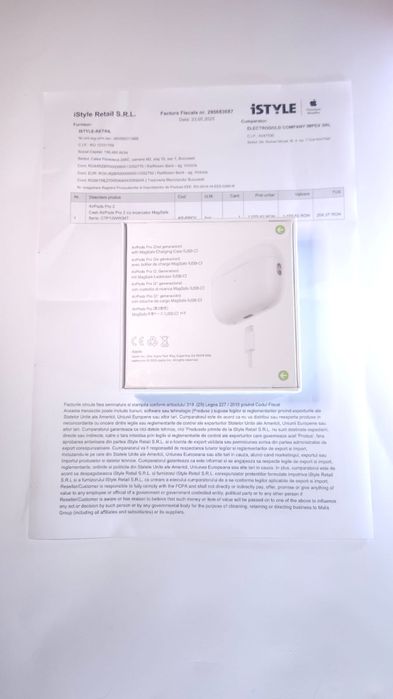 Apple AirPods pro 2 originale - Factura, Garantie, cadoul perfect