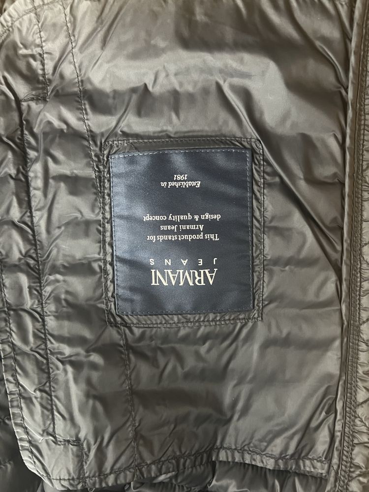 Jacheta barbati Armani Jeans marime M tip light puffer