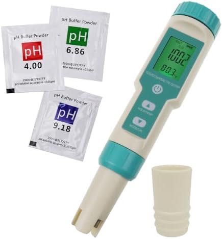 Уред за тестване на вода с PH, TDS, EC, ORP, соленост и температура