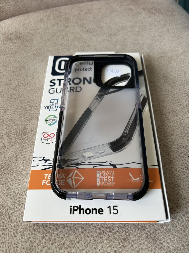 калъф cellularline tetra force strong guard iphone 15