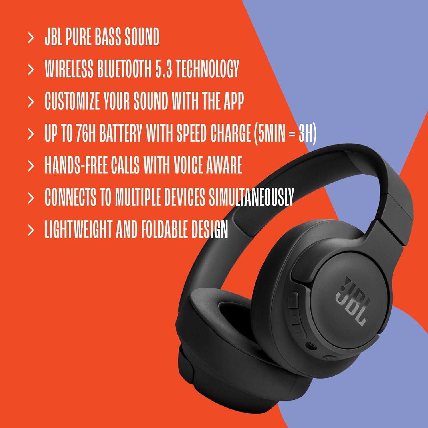 Новый! JBL Tune 720 New • Беспроводные наушники