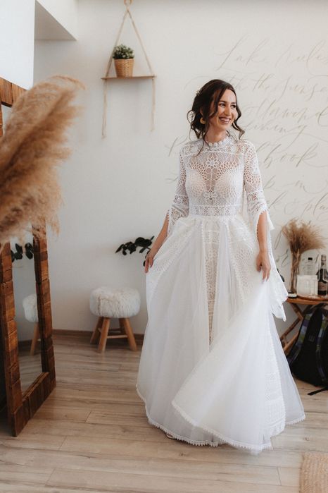 Rochie de mireasa boho