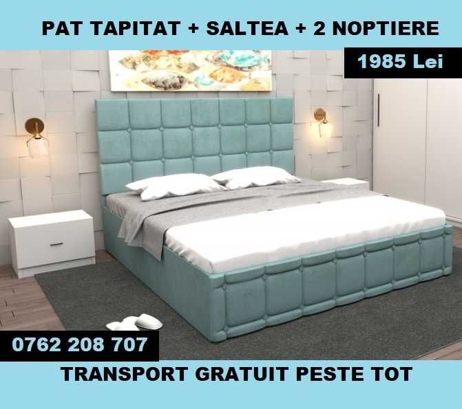 Paturi Tapițate Ieftine Gri Maro Negru Verde Alb Bej Turcoaz E38