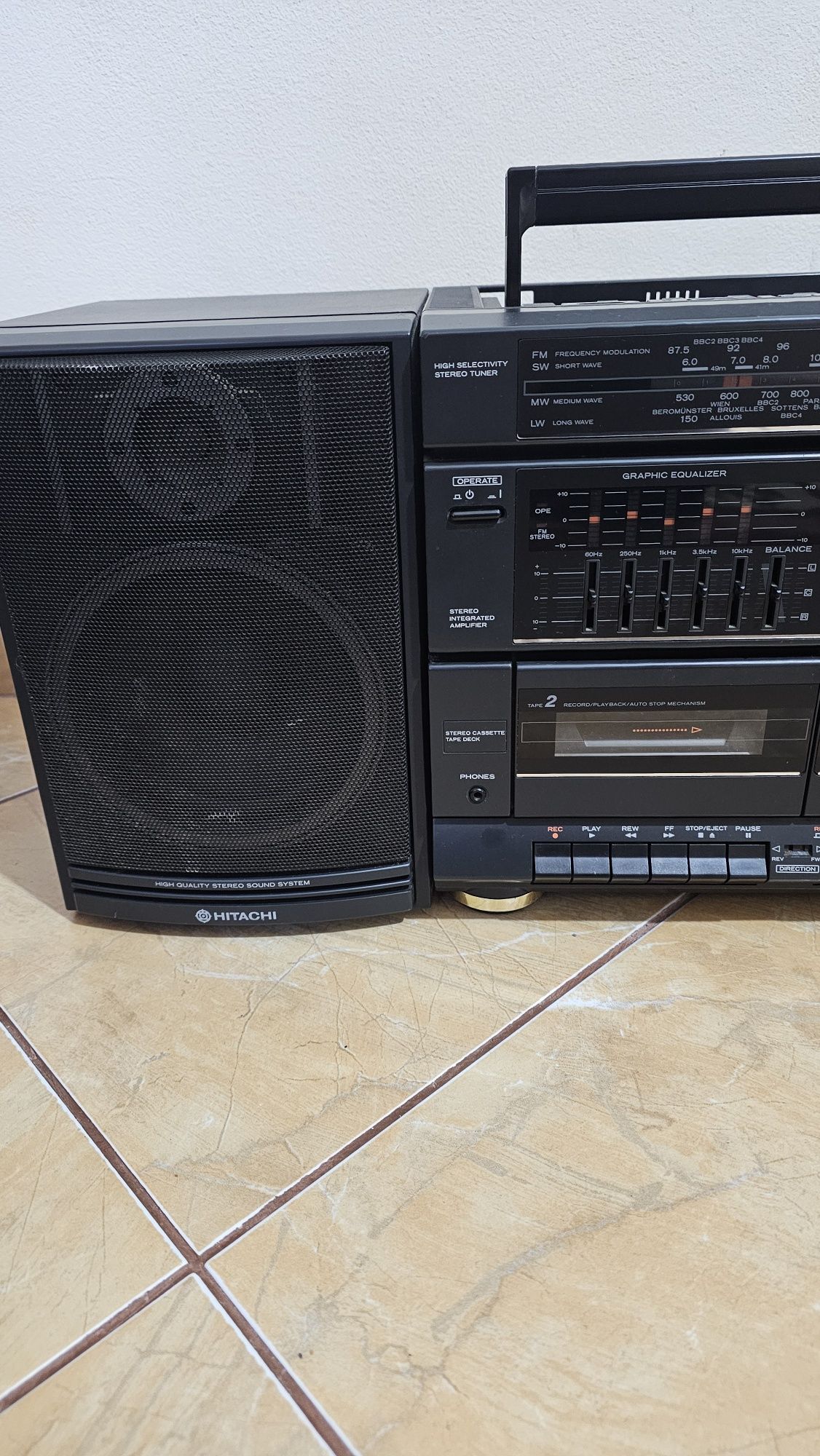 Radio casetofon hitachi ms-w560e