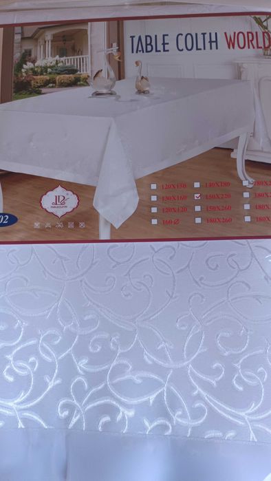 Скатерть тканевая.