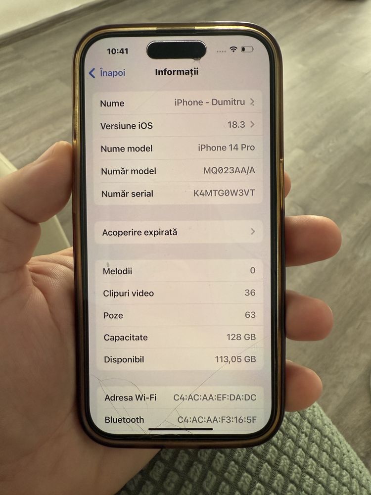 iPhone 14 Pro 128 GB - stare foarte bună