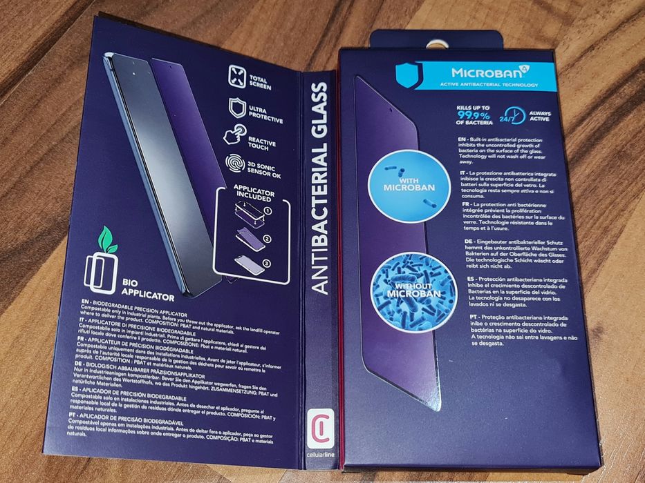 Folie sticla full cover originala Cellularline Samsung S21+ S21 Plus