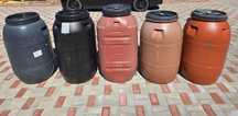 Butoaie alimentare din plastic 220 l